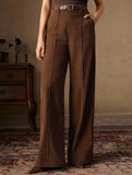 Corduroy High Waist Wide Leg Pants