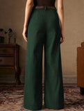 Corduroy High Waist Wide Leg Pants