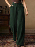 Corduroy High Waist Wide Leg Pants