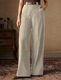 Corduroy High Waist Wide Leg Pants