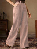 Corduroy High Waist Wide Leg Pants