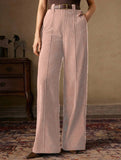 Corduroy High Waist Wide Leg Pants