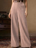 Corduroy High Waist Wide Leg Pants