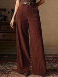 Corduroy High Waist Wide Leg Pants