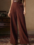 Corduroy High Waist Wide Leg Pants