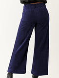 High Waist Button Wide Leg Pants