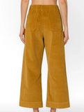 High Waist Button Wide Leg Pants