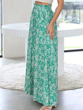 High Waist Print Wide Leg Pants