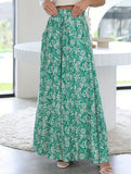 High Waist Print Wide Leg Pants