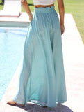 High Waist Print Wide Leg Pants