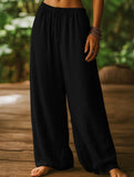 High Waist Wide Leg Casual Pants