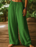 High Waist Wide Leg Casual Pants