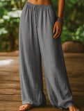 High Waist Wide Leg Casual Pants