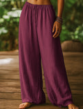 High Waist Wide Leg Casual Pants