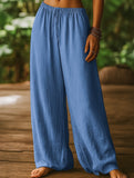High Waist Wide Leg Casual Pants