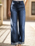 High Waist Straight Wide Leg Jeans