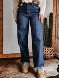 High Waist Straight Wide Leg Jeans