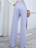 Tie Waist Wide Leg Sweatpants