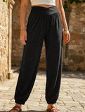 High Waist Pocket Jogger Pants