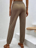 High Waist Pocket Jogger Pants