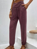 High Waist Pocket Jogger Pants