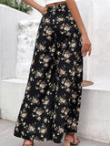WIDE LEG PANTS WITH LOUD PRINT