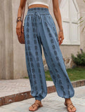 Mesh Wide-Leg Bloomers ??Casual Summer Pants