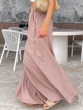 Loose Wide-Leg Pants with Elastic Waist for Comfort