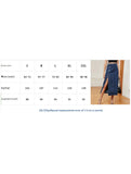 Casual semi-elastic denim work skirt