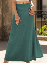 Fashionable knitted solid color skirt