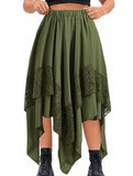 Asymmetric Pinlace skirt