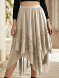 Asymmetric Pinlace skirt