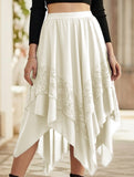 Asymmetric Pinlace skirt