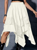 Asymmetric Pinlace skirt