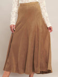 Versatile high-waisted slimming A-line skirt