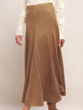 Versatile high-waisted slimming A-line skirt