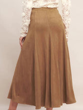 Versatile high-waisted slimming A-line skirt