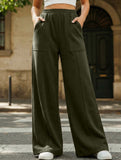 Relaxed style loose high-waisted sweatpants