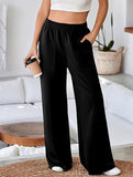 Relaxed style loose high-waisted sweatpants
