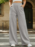 Relaxed style loose high-waisted sweatpants