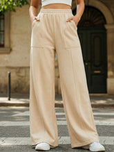 Relaxed style loose high-waisted sweatpants