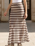 Mesh Polka Dot Print Midi Skirt