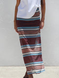 Mesh Polka Dot Print Midi Skirt