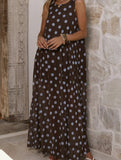 Mesh Polka Dot A Line Dress