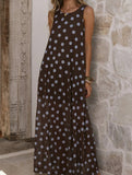 Mesh Polka Dot A Line Dress
