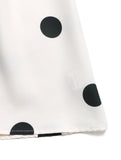 Polka dot printed retro elegant A-line skirt