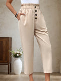 Loose Cropped Dad Pants Plus Size