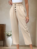 Loose Cropped Dad Pants Plus Size