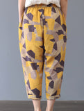 Cotton Print Harem Capri Pants