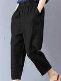 Cotton Print Harem Capri Pants